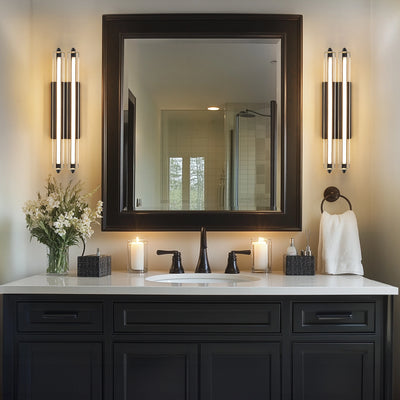Clara Glow Crystal Double Wall Sconce 19"