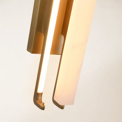 Clara Glow Alabaster Double Wall Sconce 19"H