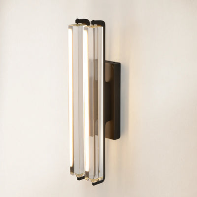 Clara Glow Crystal Double Wall Sconce 19"