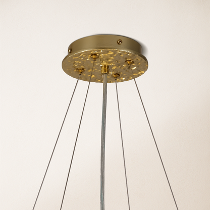 Twilight Branches Ceramic Glow Round Chandelier 24"D