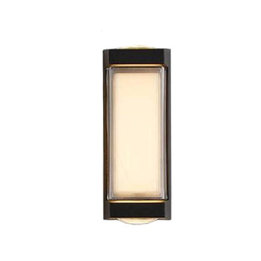 Sleek Dual-Directional Outdoor Wall Light with Modern Arc & Rectangular Designs