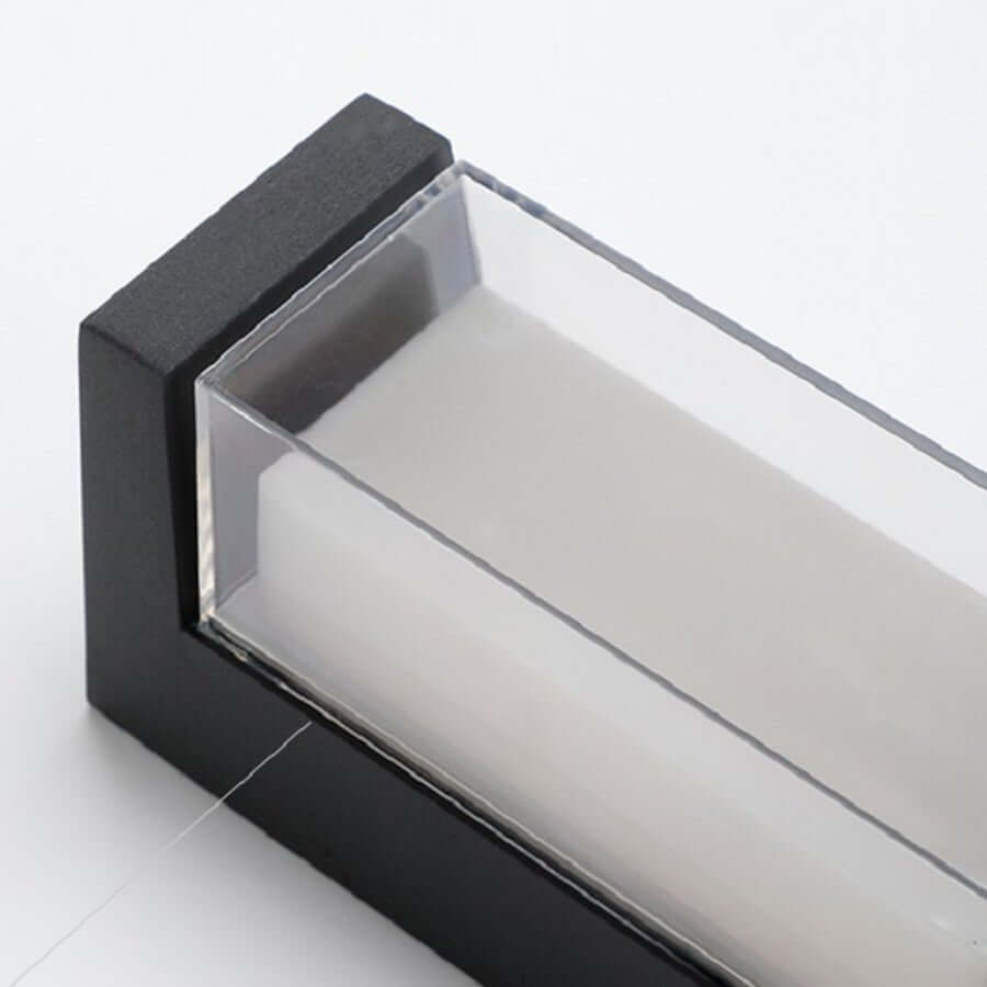Sleek Dual-Directional Outdoor Wall Light with Modern Arc & Rectangular Designs