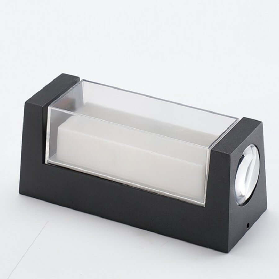 Sleek Dual-Directional Outdoor Wall Light with Modern Arc & Rectangular Designs