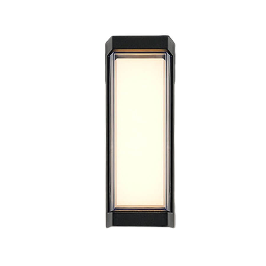 Sleek Dual-Directional Outdoor Wall Light with Modern Arc & Rectangular Designs