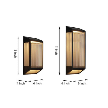 Stylish Vertical Ripped Acrylic LED Wall Lamp Waterproof & Modern Wall Lighting