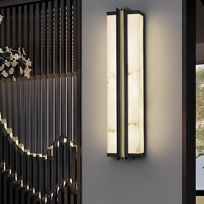 Voidray Resin Marble Shade Outdoor Wall Light