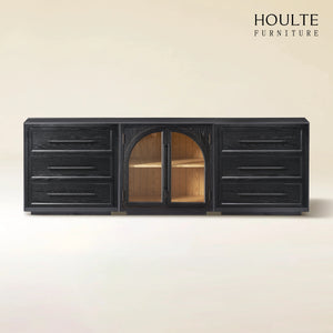 Alvar Arched Oak Modular Media Console(Set of 3)