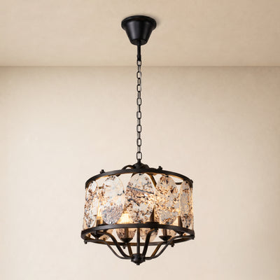Pietra Quartzite Round Chandelier 25.5"D