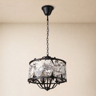 Pietra Quartzite Round Chandelier 25.5"D