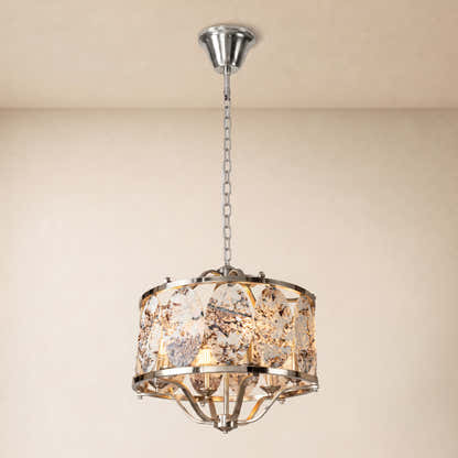 Pietra Quartzite Round Chandelier 25.5"D