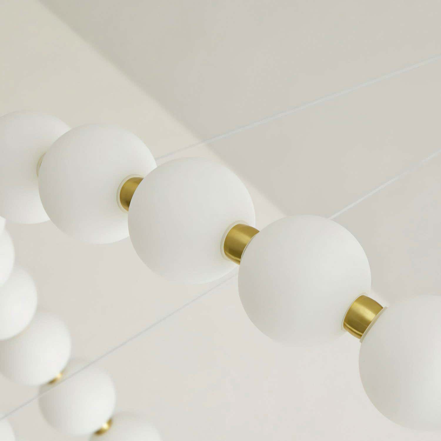 Velora Pearl Bead Round Chandelier 16.5"D